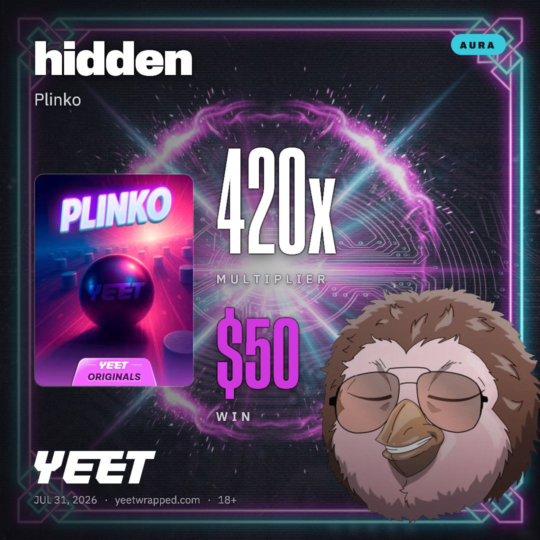 hidden hit 420x on Plinko