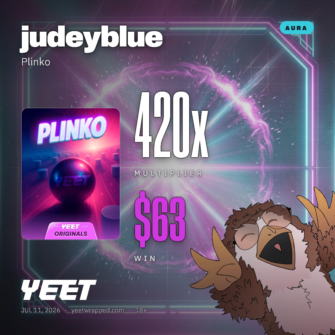 judeyblue hit 420x on Plinko