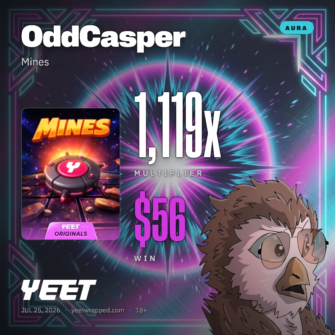 OddCasper hit 1,119x on Mines