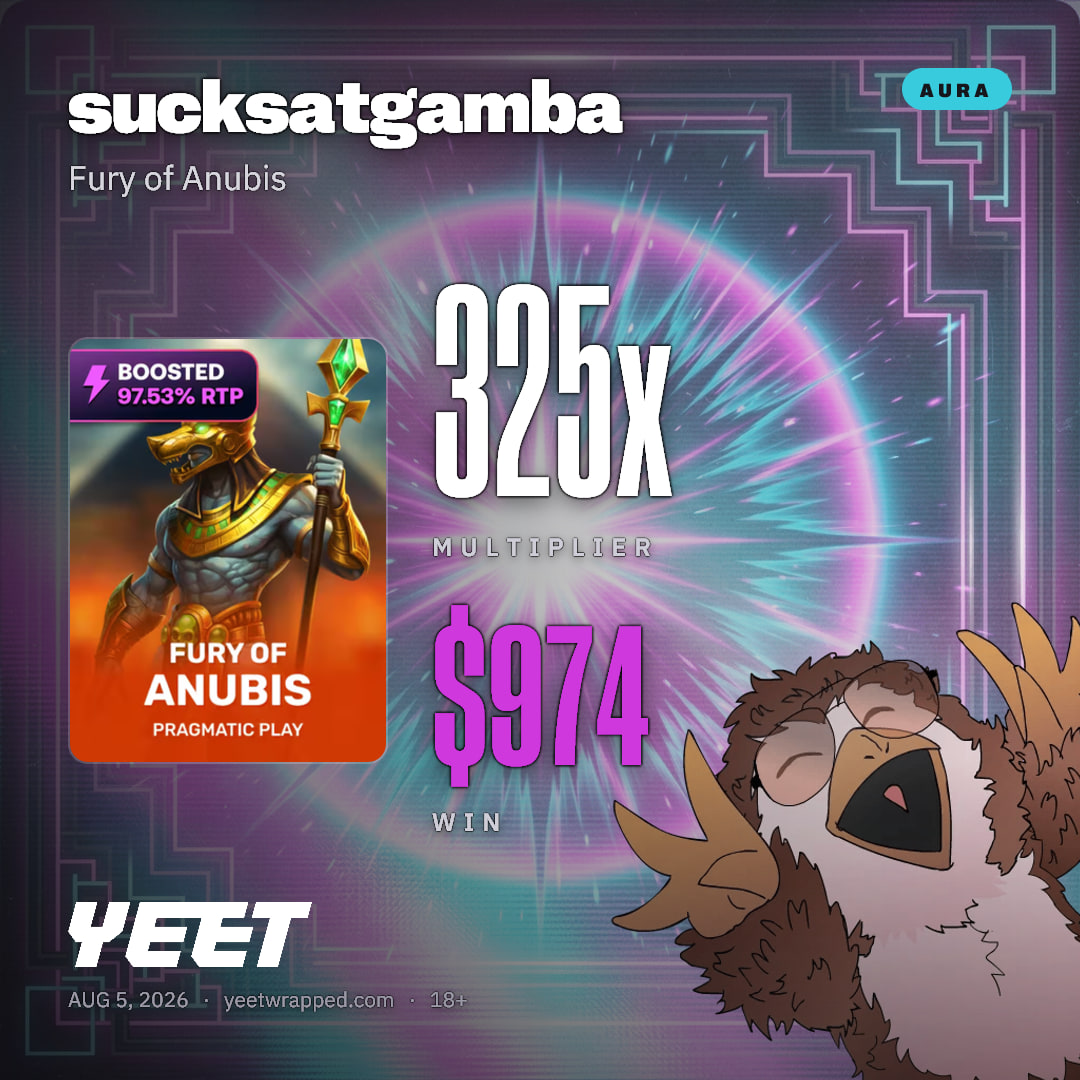 sucksatgamba hit 324.8x on Fury of Anubis
