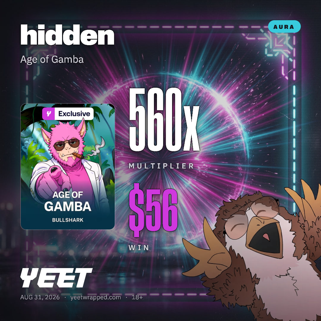 hidden hit 559.9x on Age of Gamba