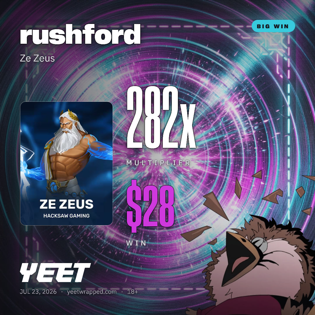 rushford hit 281.8x on Ze Zeus