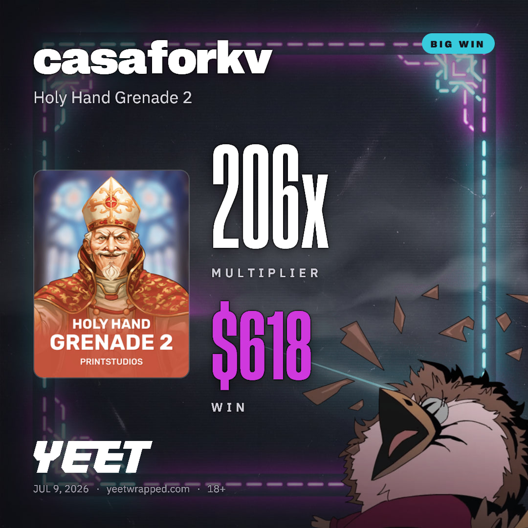 casaforkv hit 206x on Holy Hand Grenade 2