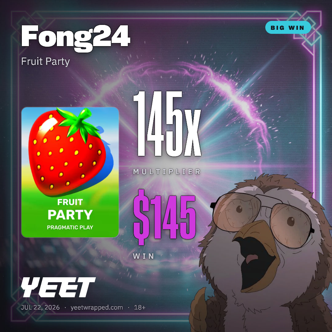 Fong24 hit 145.1x on Fruit Party