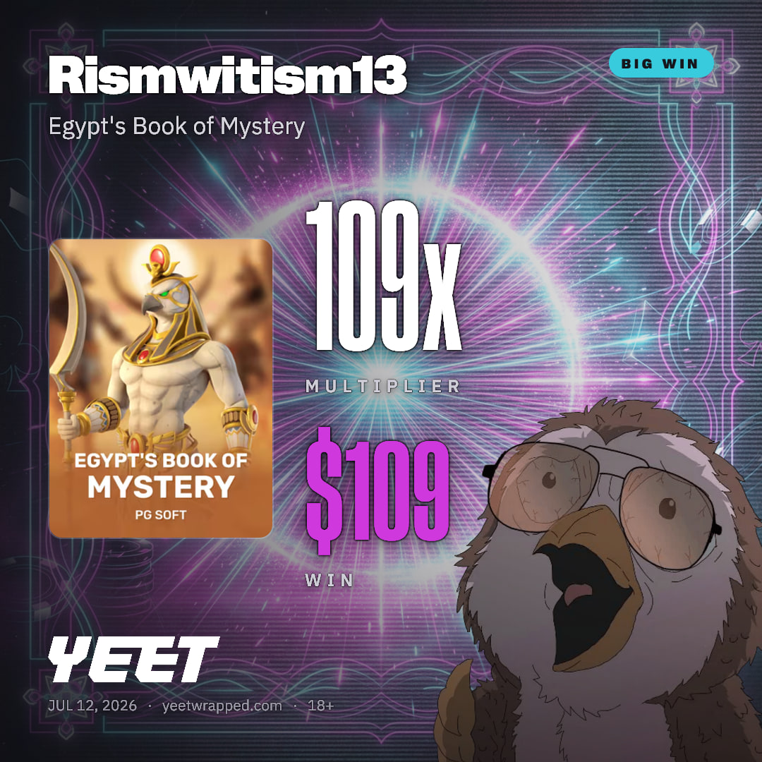 Rismwitism13 hit 109.3x on Egypt's Book of Mystery