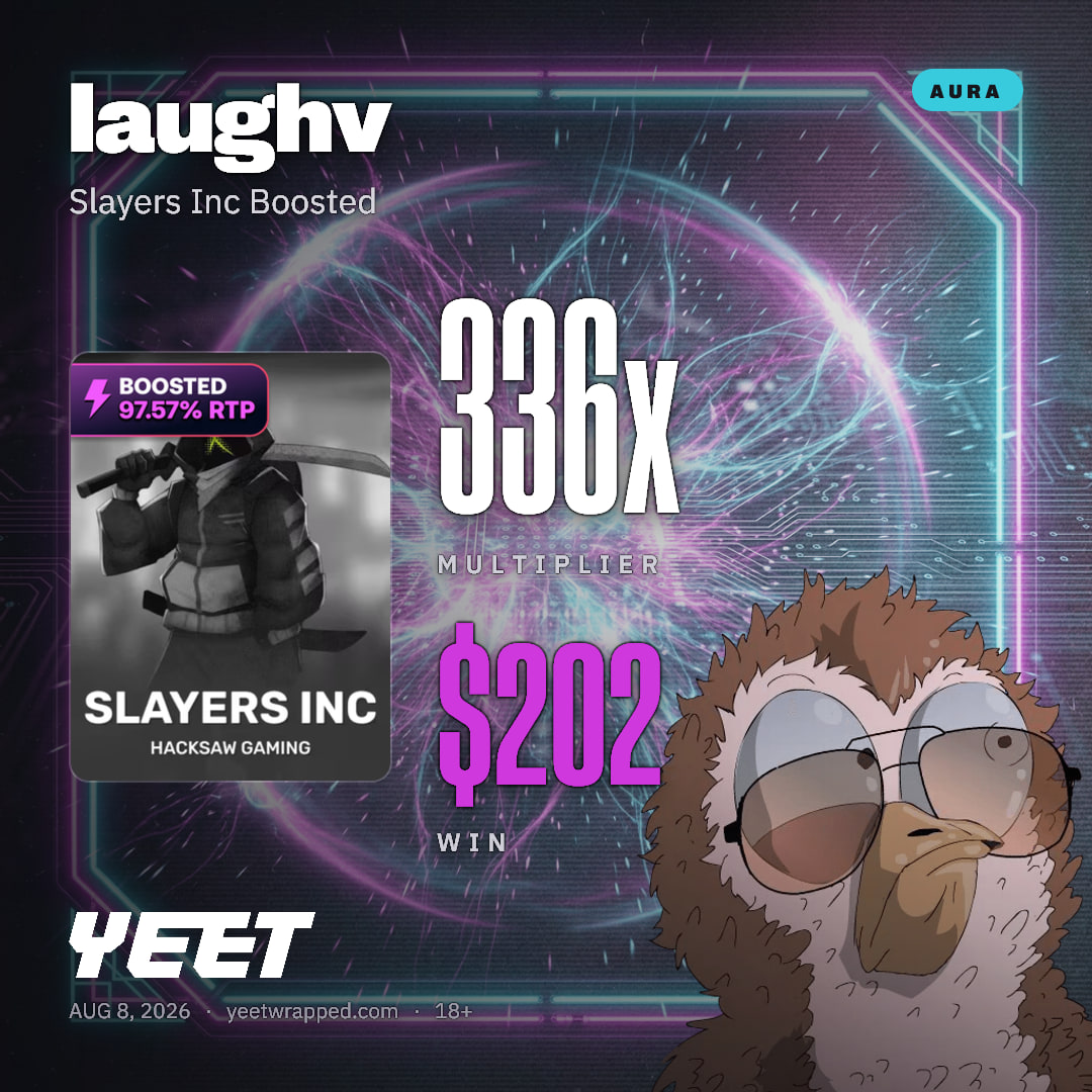 laughv hit 336.1x on Slayers Inc Boosted