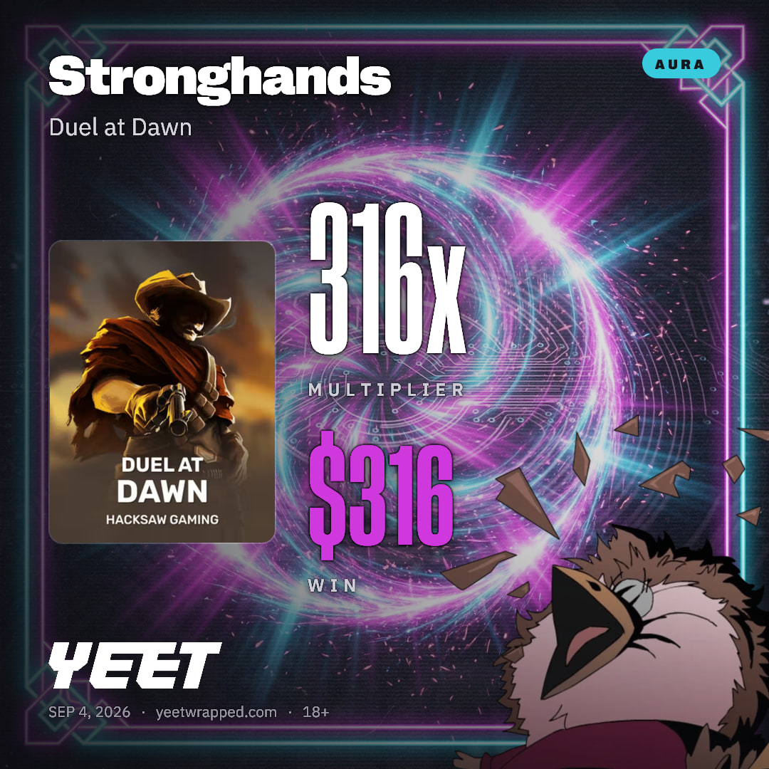 Stronghands hit 315.6x on Duel at Dawn