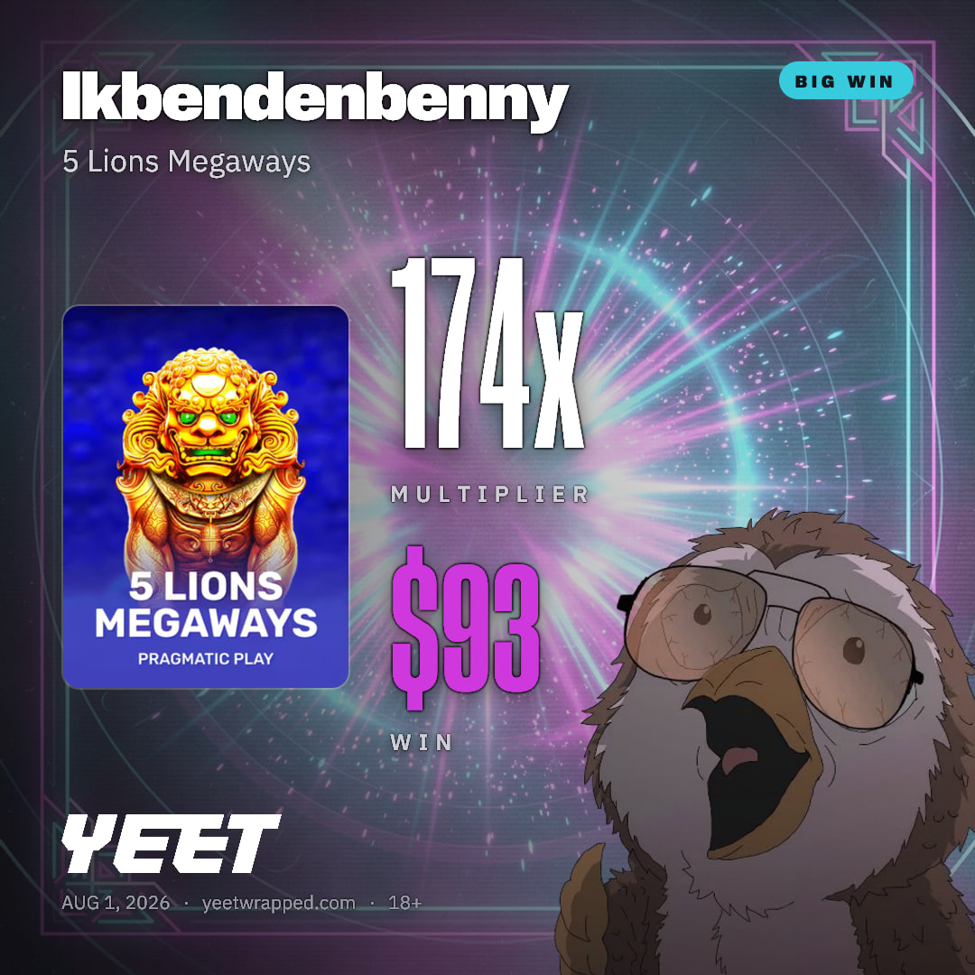 Ikbendenbenny hit 174.1x on 5 Lions Megaways