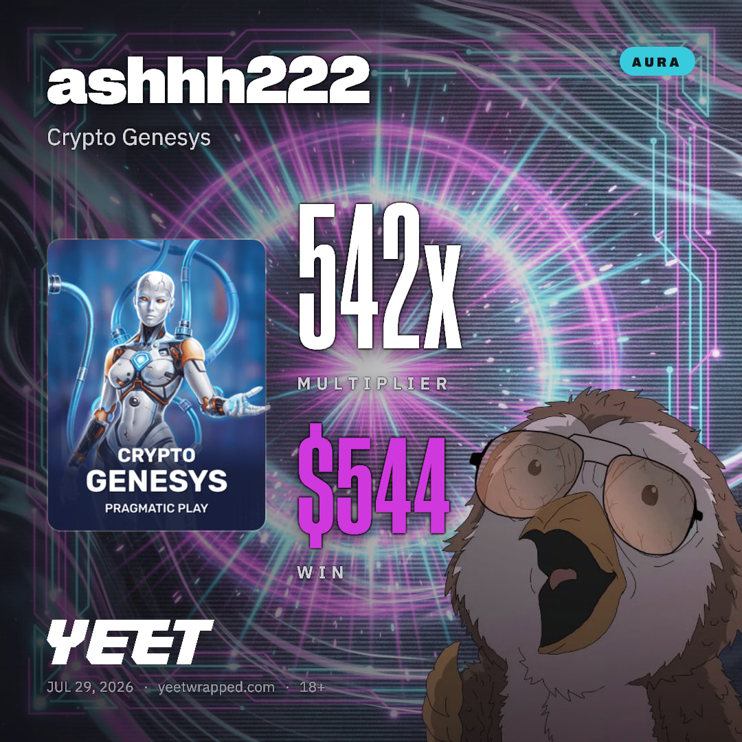 ashhh222 hit 542.2x on Crypto Genesys