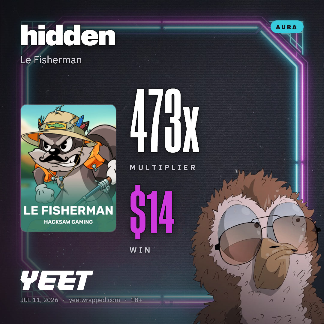 hidden hit 472.8x on Le Fisherman