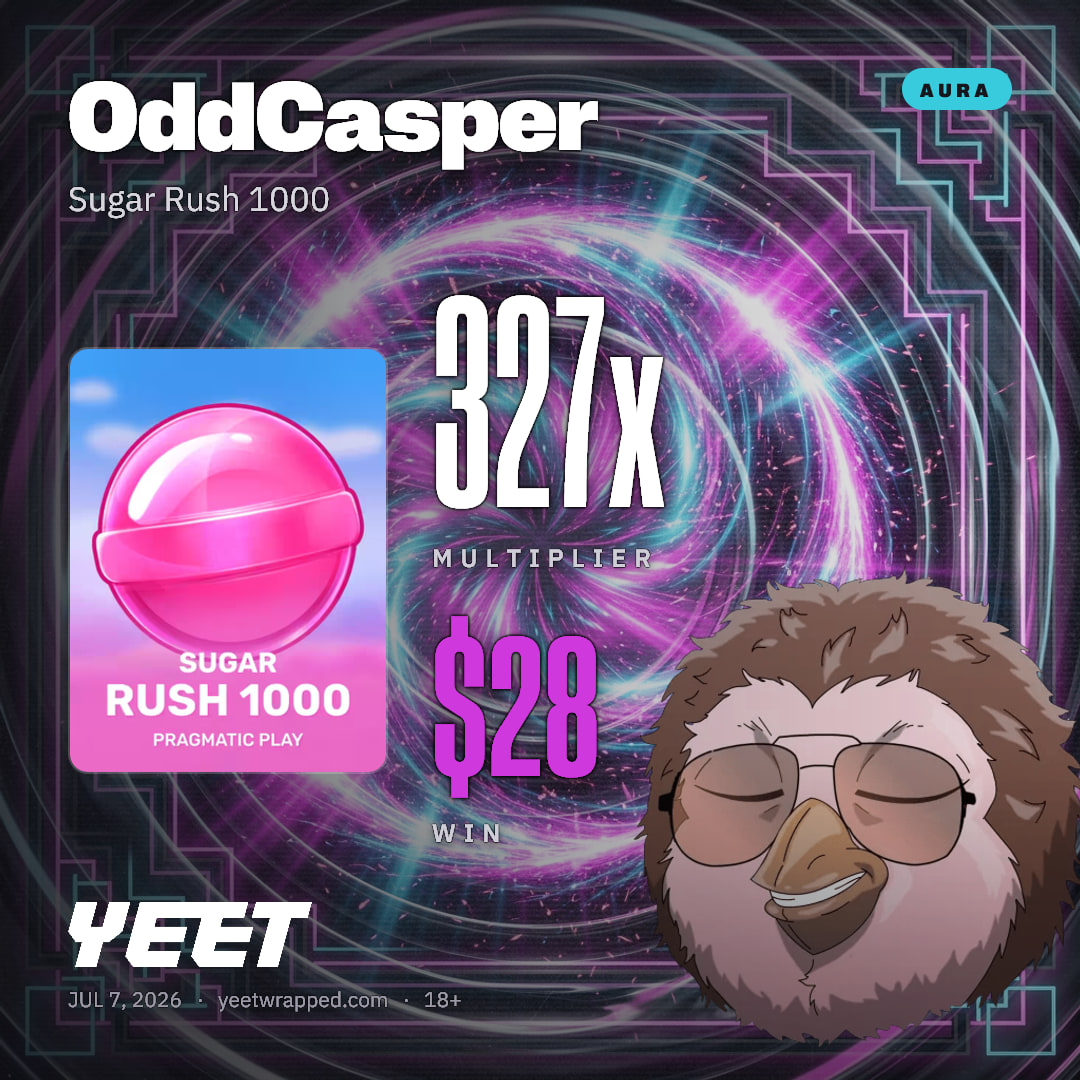 OddCasper hit 327.2x on Sugar Rush 1000