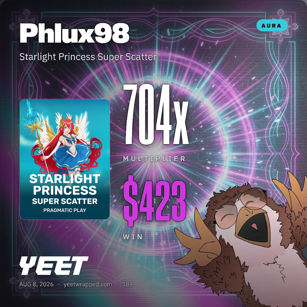 Phlux98 hit 704.3x on Starlight Princess Super Scatter
