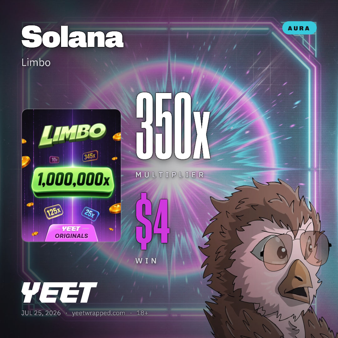 Solana hit 350x on Limbo