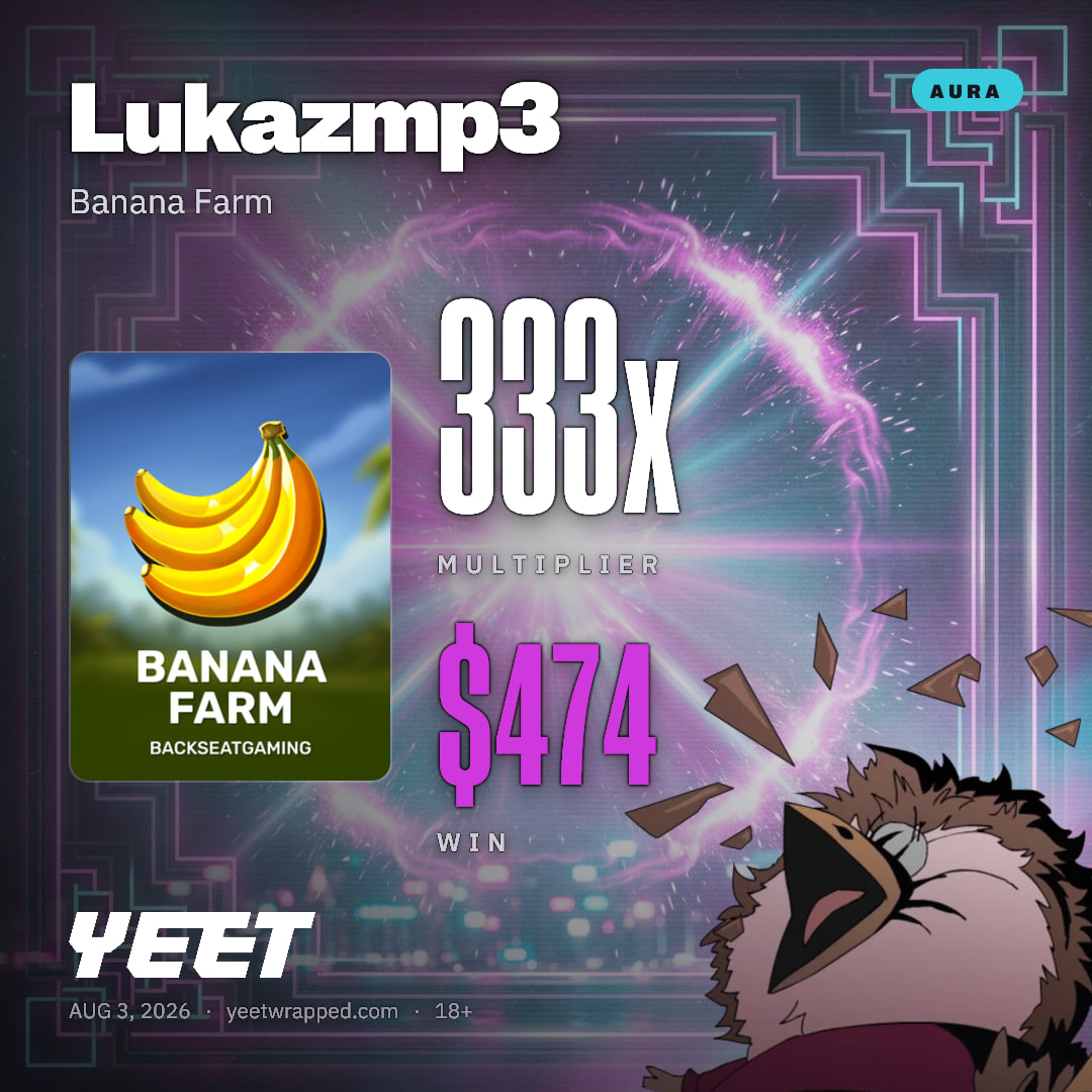 Lukazmp3 hit 332.7x on Banana Farm