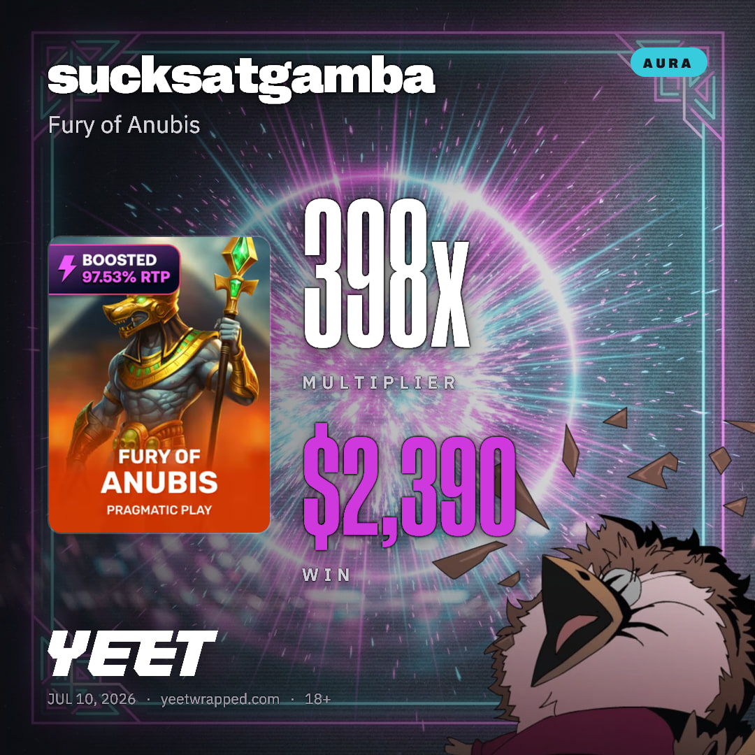 sucksatgamba hit 398.3x on Fury of Anubis