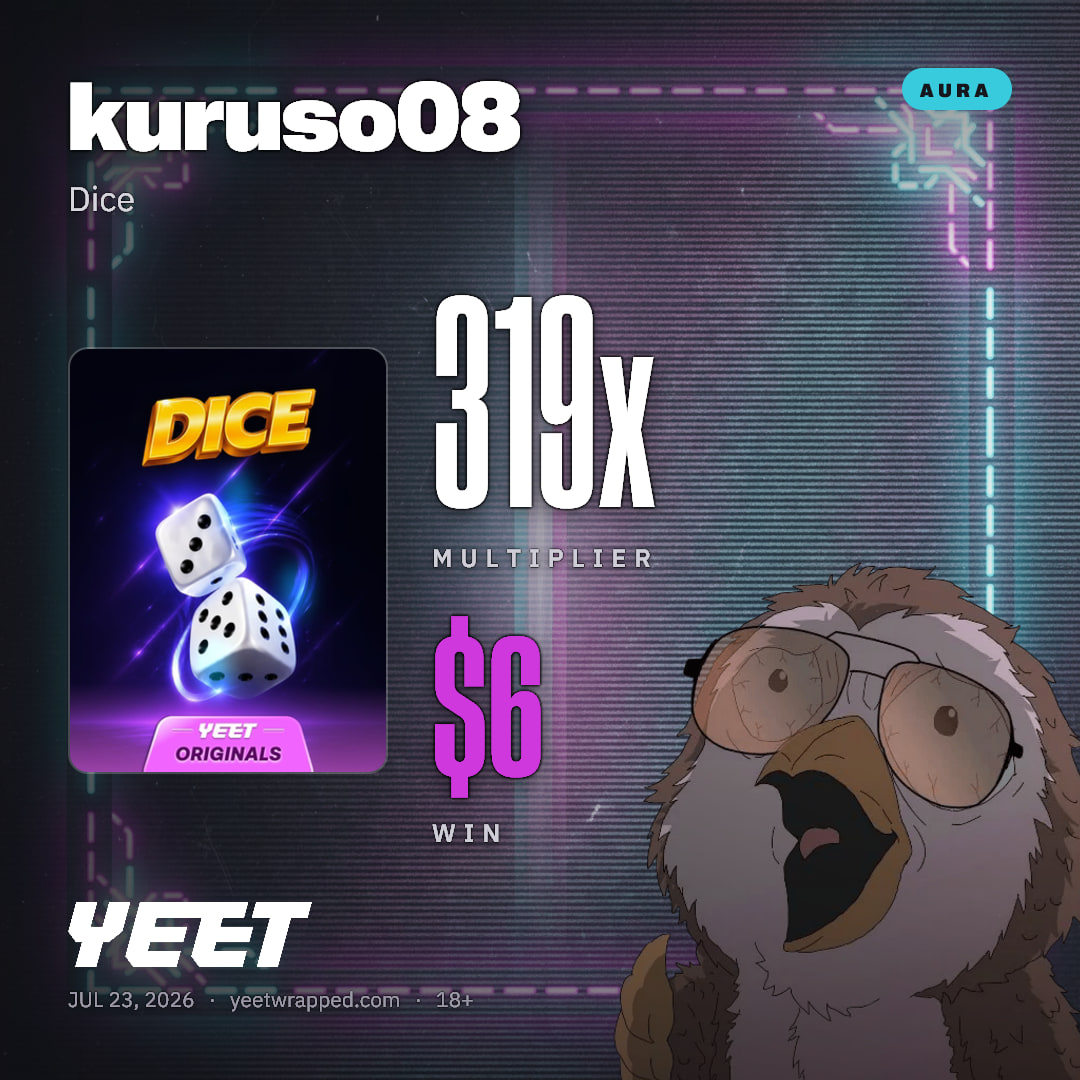 kuruso08 hit 319.4x on Dice