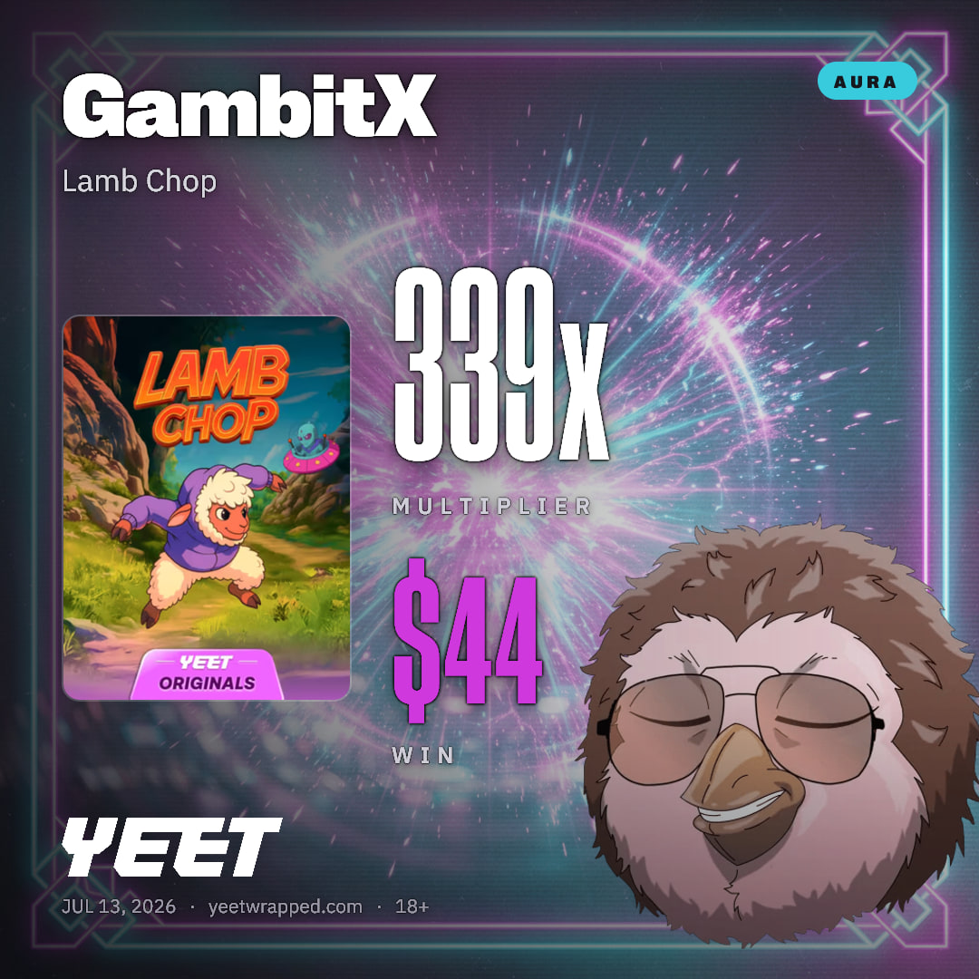 GambitX hit 338.7x on Lamb Chop