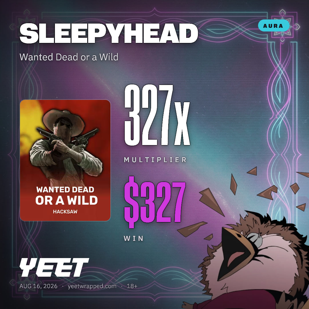 SLEEPYHEAD hit 326.5x on Wanted Dead or a Wild