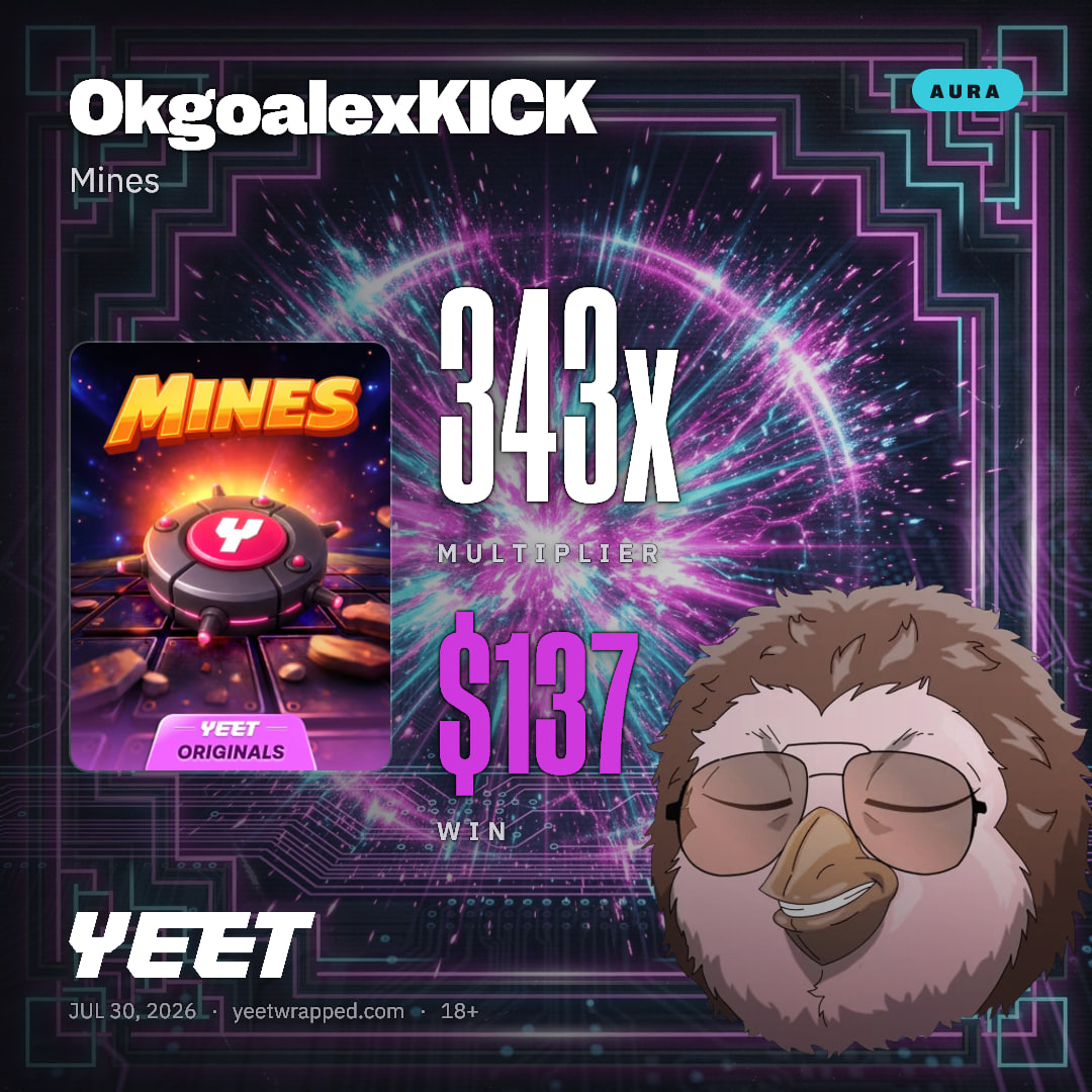 OkgoalexKICK hit 342.6x on Mines