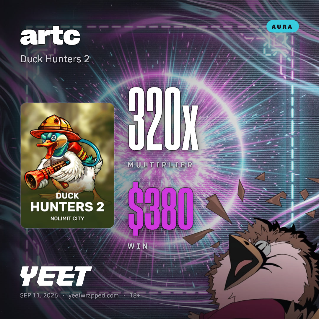 artc hit 319.8x on Duck Hunters 2