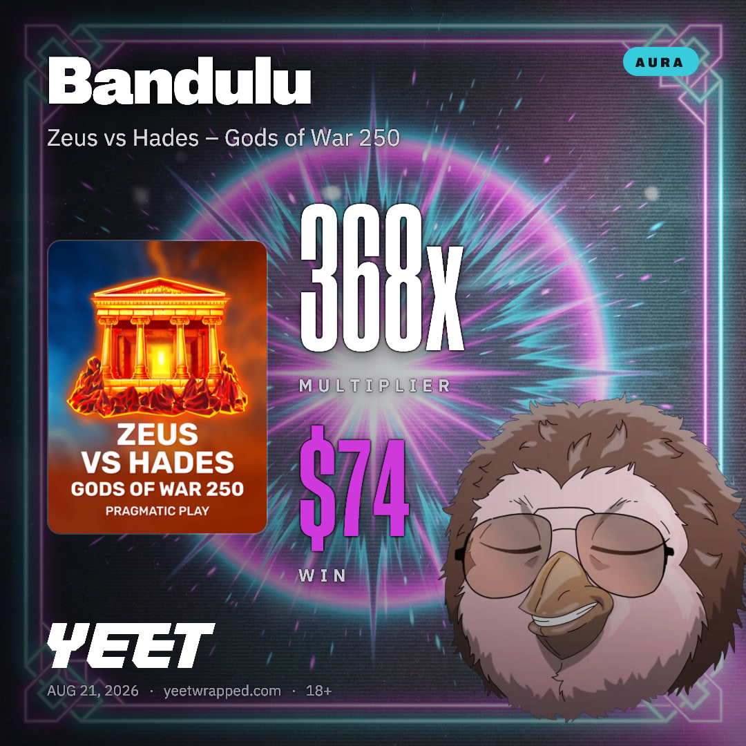 Bandulu hit 367.5x on Zeus vs Hades – Gods of War 250