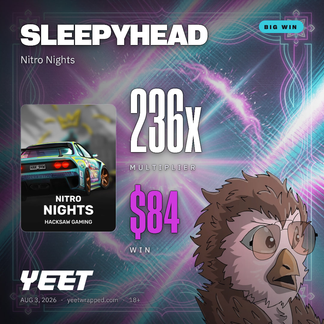 SLEEPYHEAD hit 235.5x on Nitro Nights