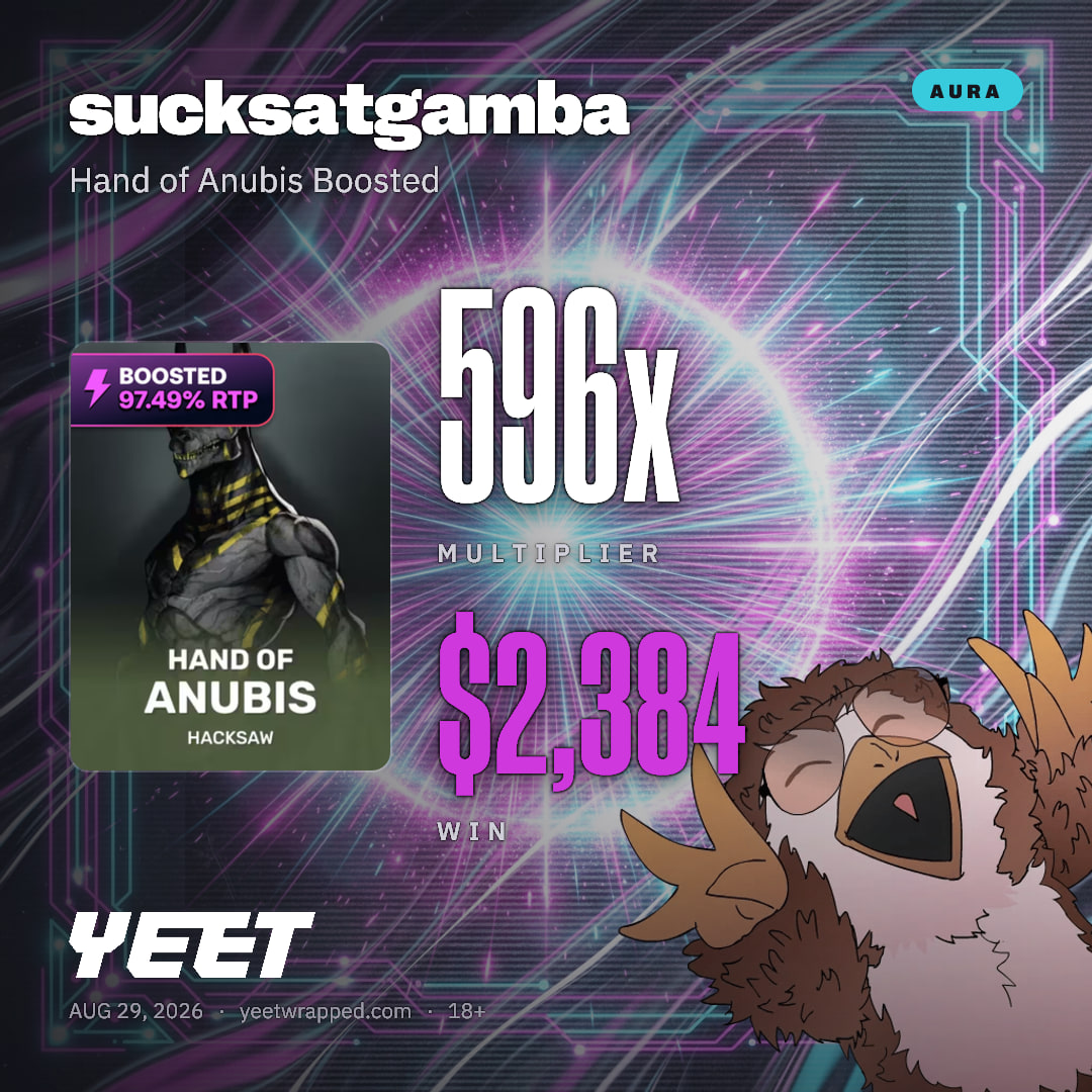 sucksatgamba hit 595.9x on Hand of Anubis Boosted