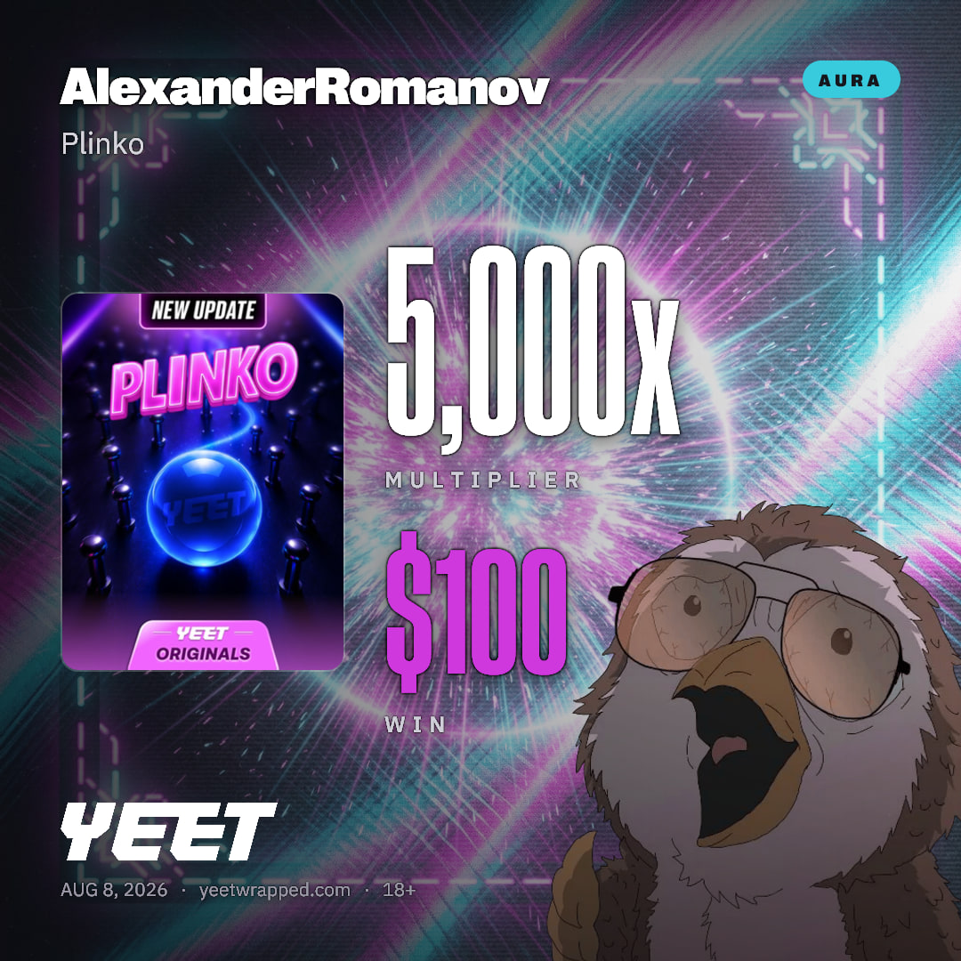 AlexanderRomanov hit 5,000x on Plinko