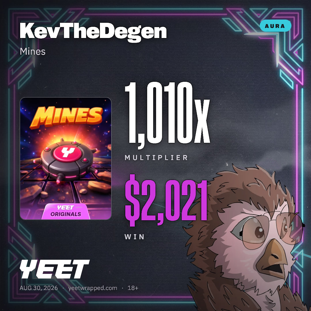 KevTheDegen hit 1,010x on Mines