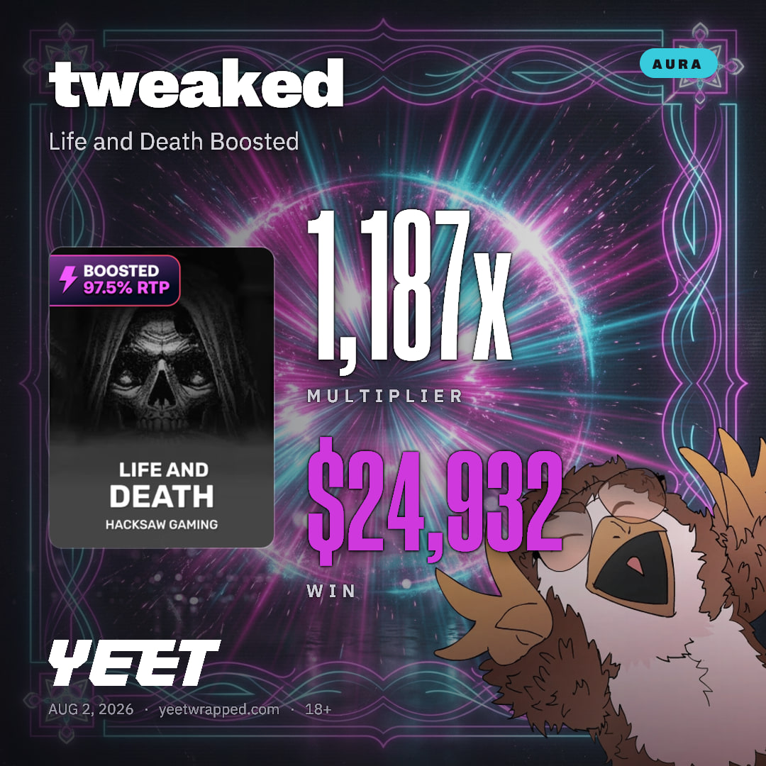 tweaked hit 1,187x on Life and Death Boosted