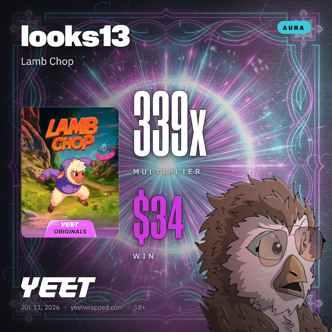 looks13 hit 338.7x on Lamb Chop