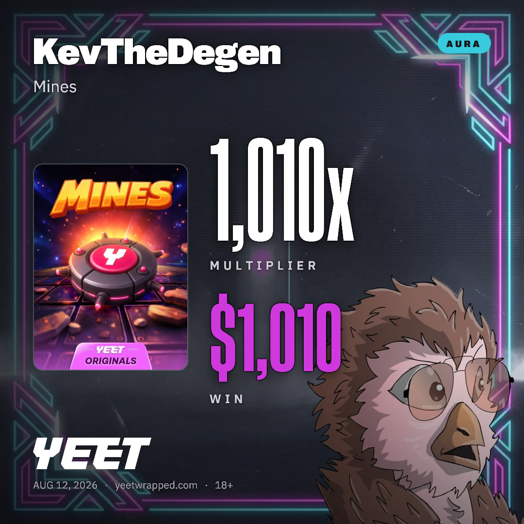 KevTheDegen hit 1,010x on Mines