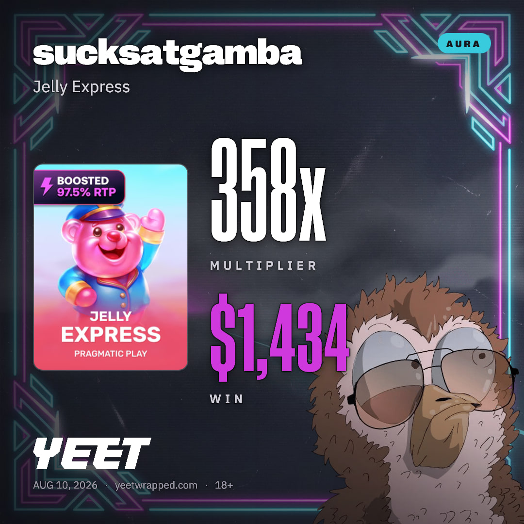 sucksatgamba hit 358.4x on Jelly Express