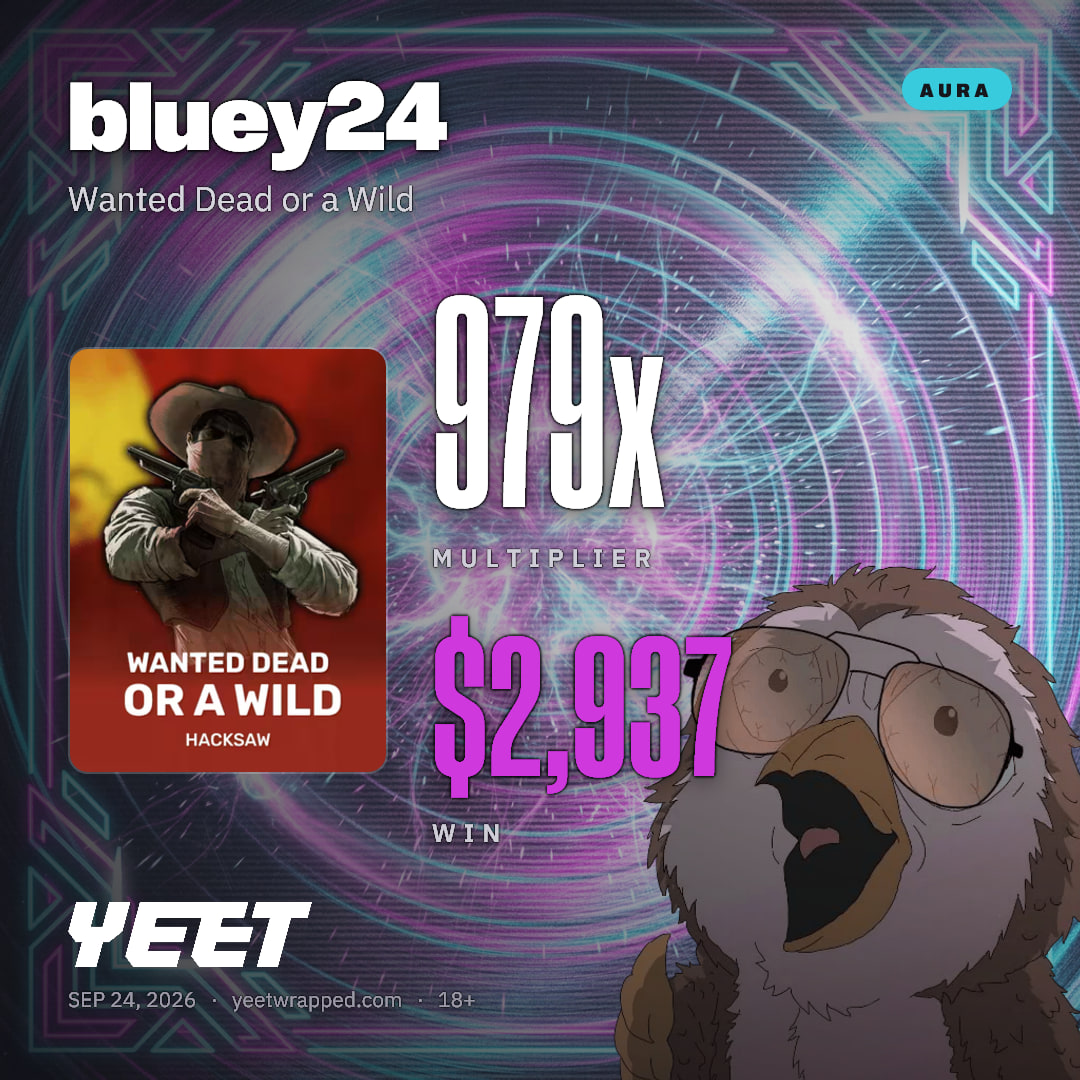 bluey24 hit 979.1x on Wanted Dead or a Wild