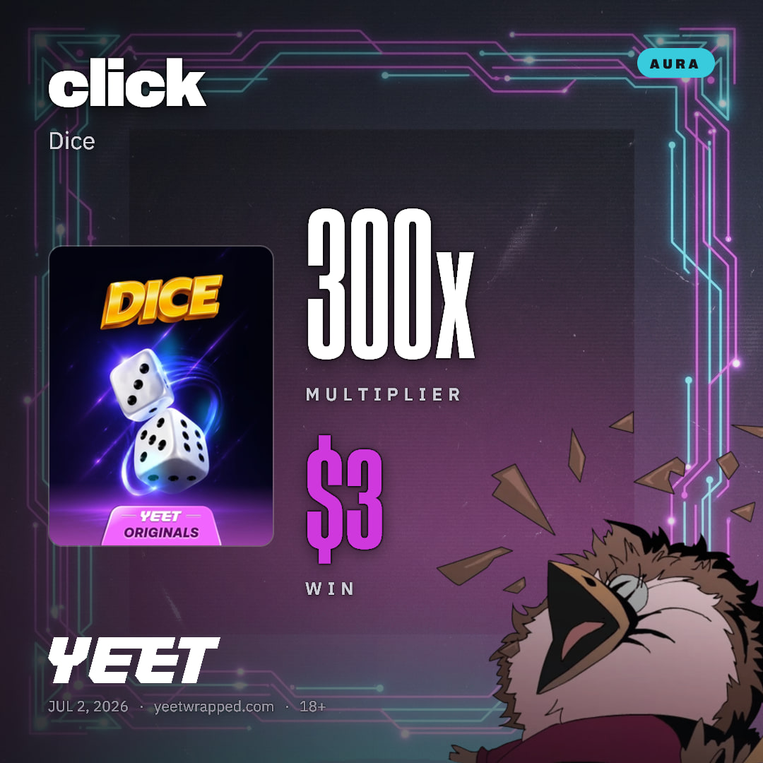 click hit 300x on Dice