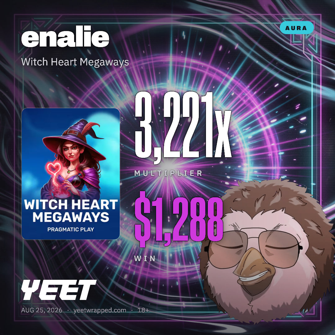 enalie hit 3,221x on Witch Heart Megaways
