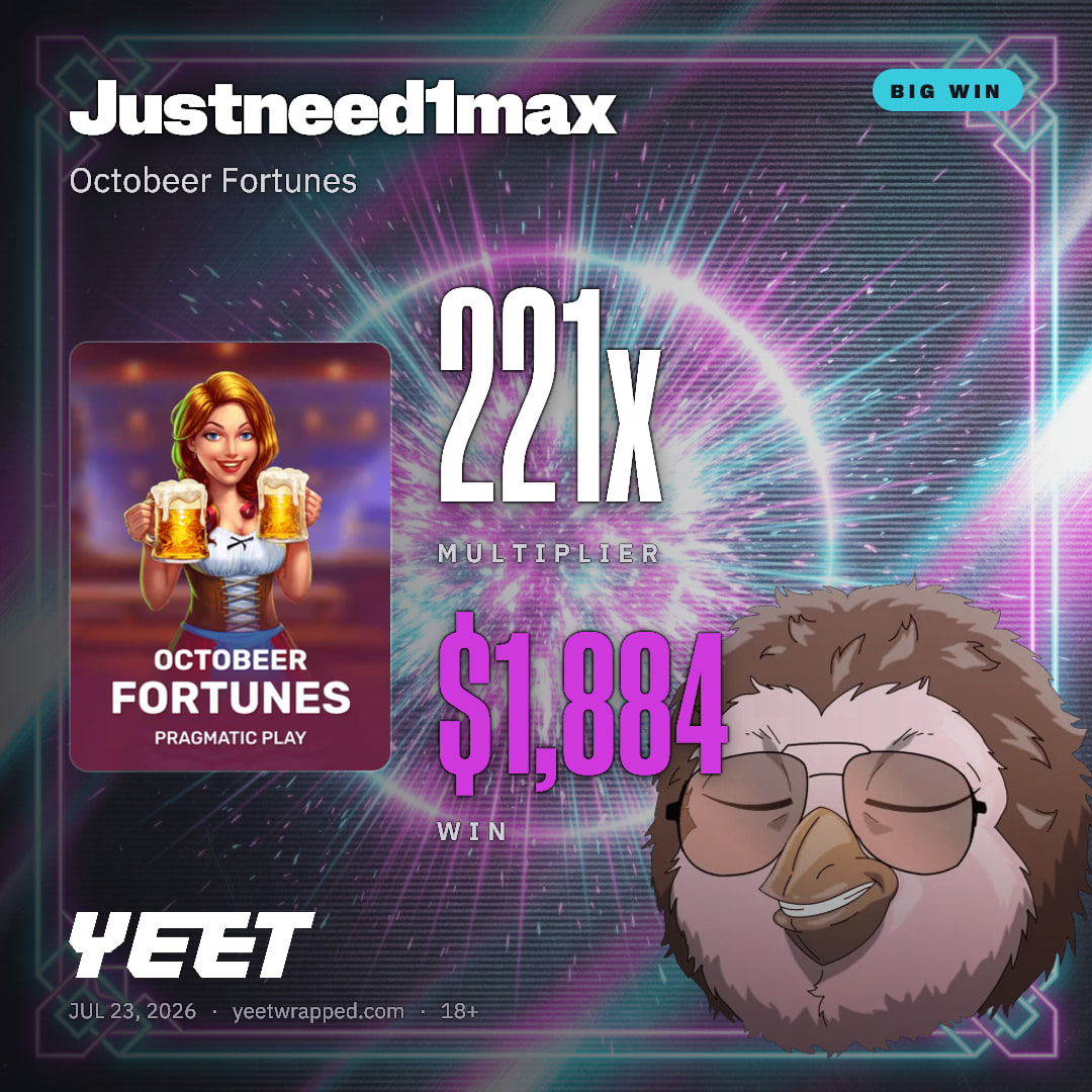 Justneed1max hit 220.9x on Octobeer Fortunes