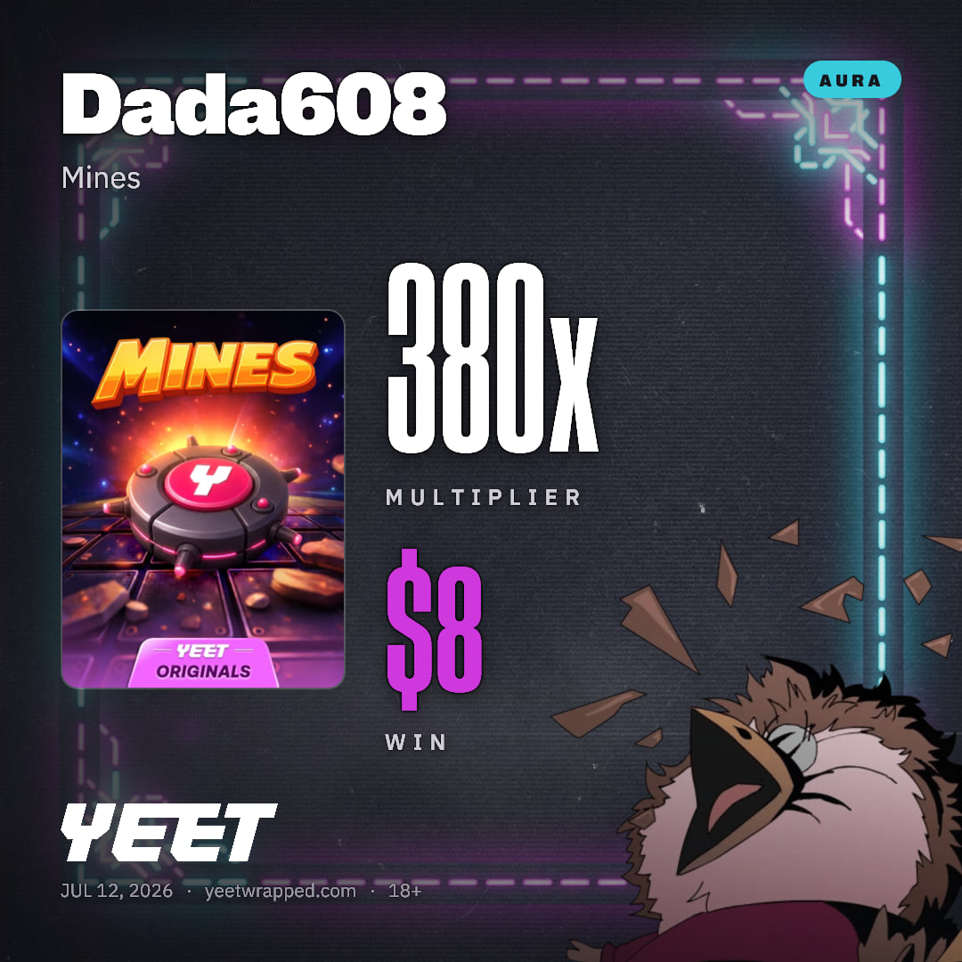 Dada608 hit 379.5x on Mines