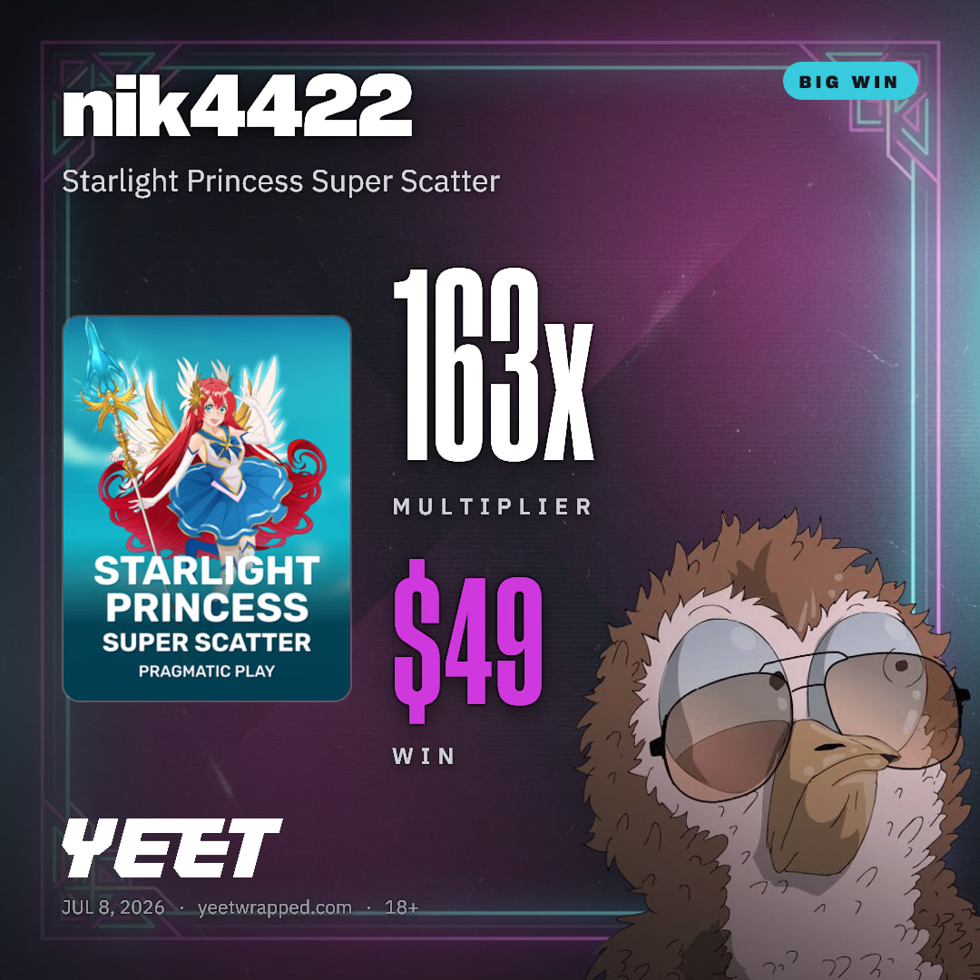 nik4422 hit 162.6x on Starlight Princess Super Scatter