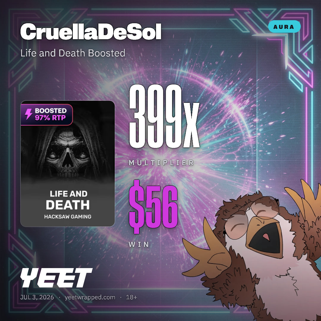 CruellaDeSol hit 398.7x on Life and Death Boosted