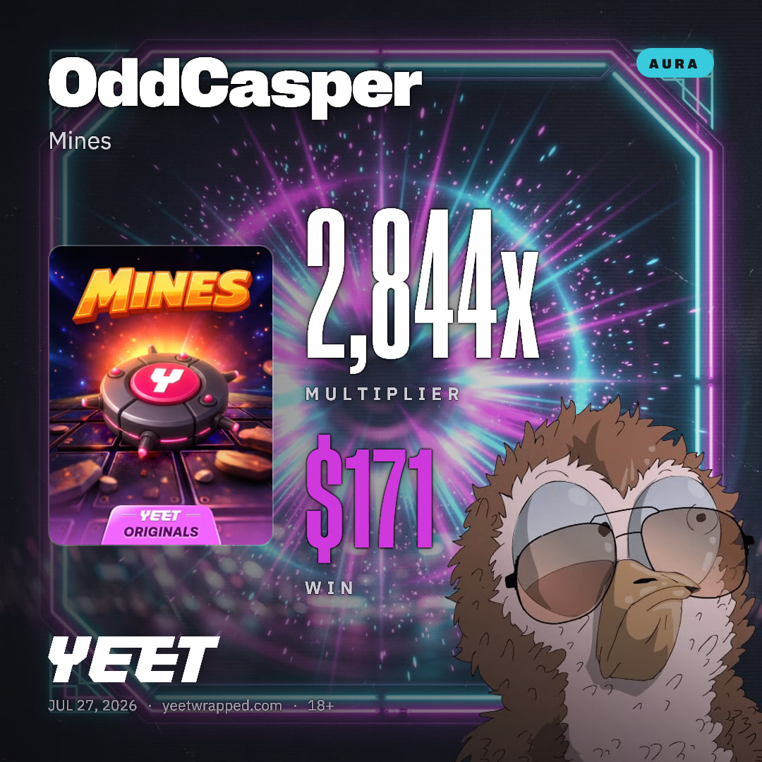 OddCasper hit 2,844x on Mines