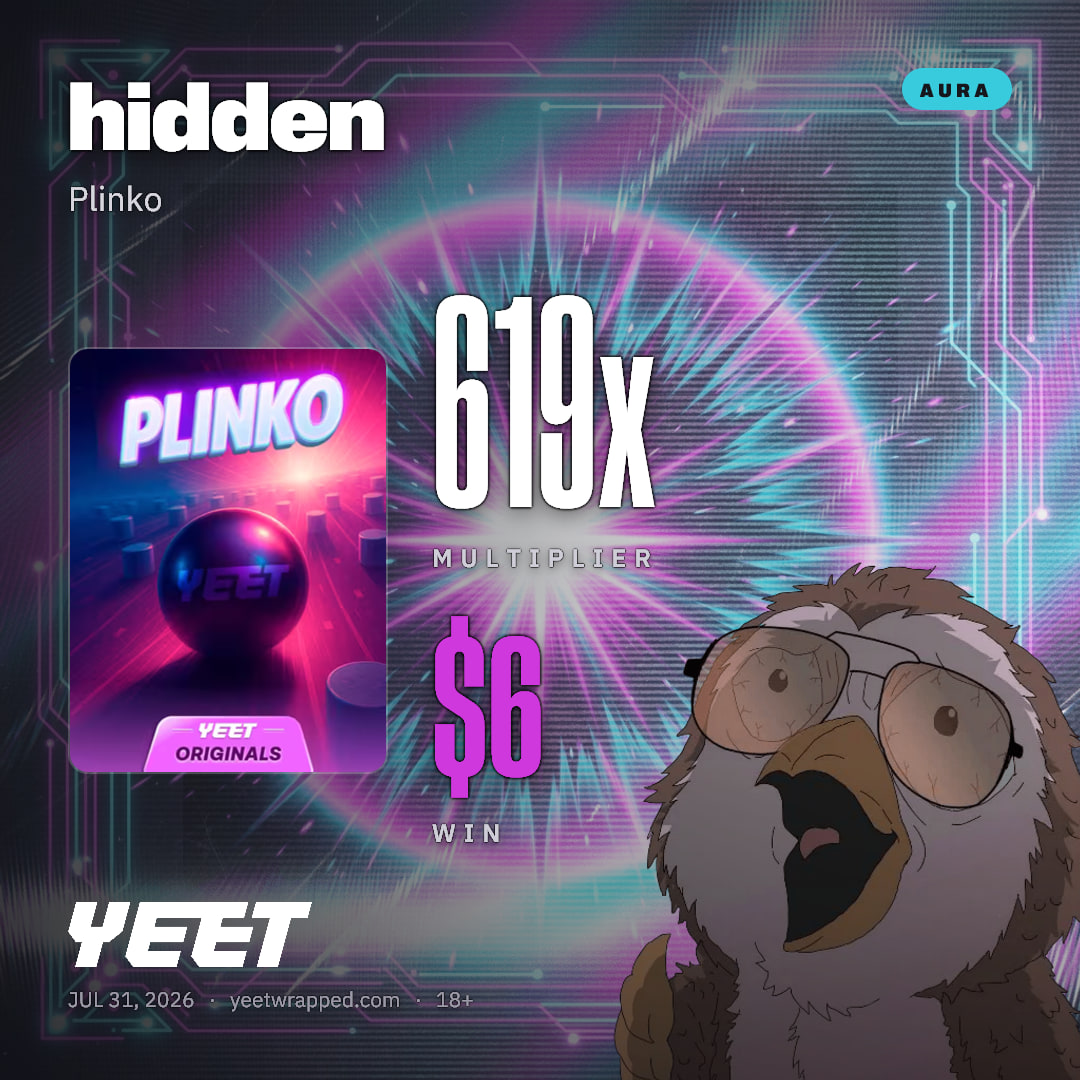 hidden hit 619x on Plinko