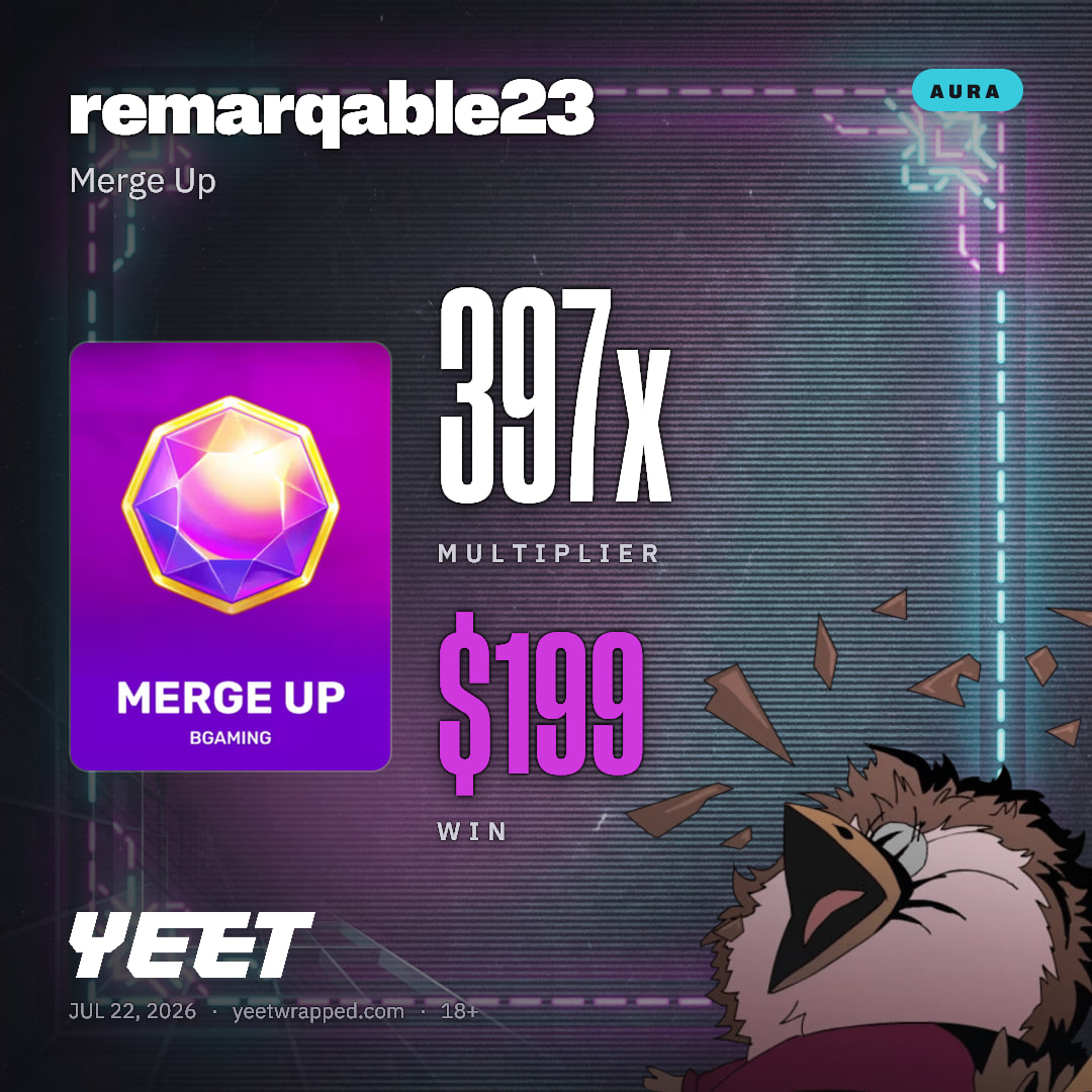 remarqable23 hit 397.1x on Merge Up