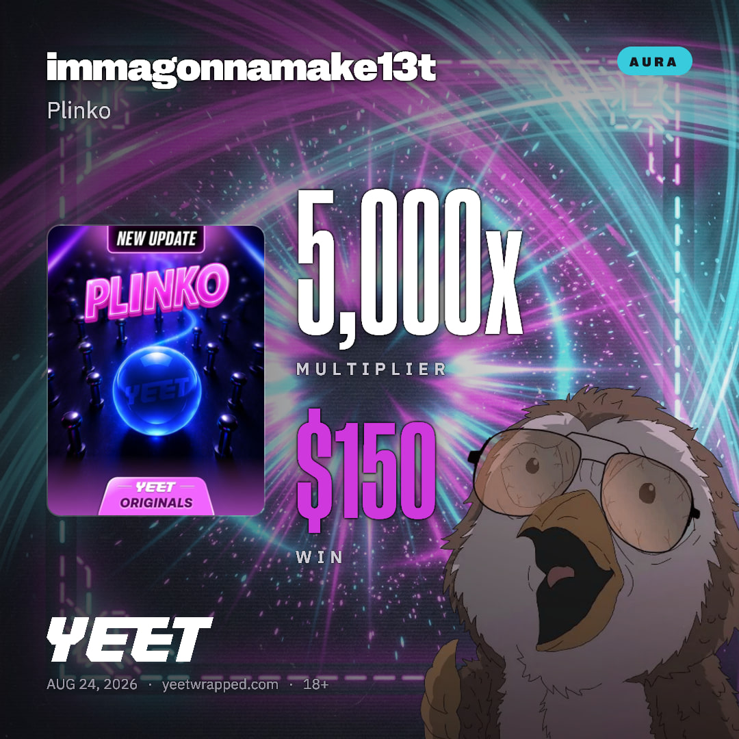 immagonnamake13t hit 5,000x on Plinko