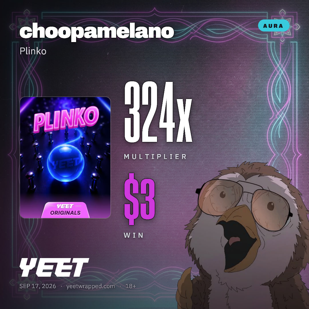 choopamelano hit 324x on Plinko