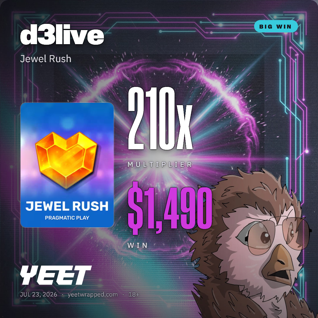 d3live hit 209.8x on Jewel Rush