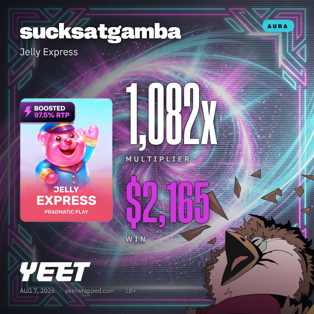 sucksatgamba hit 1,082x on Jelly Express