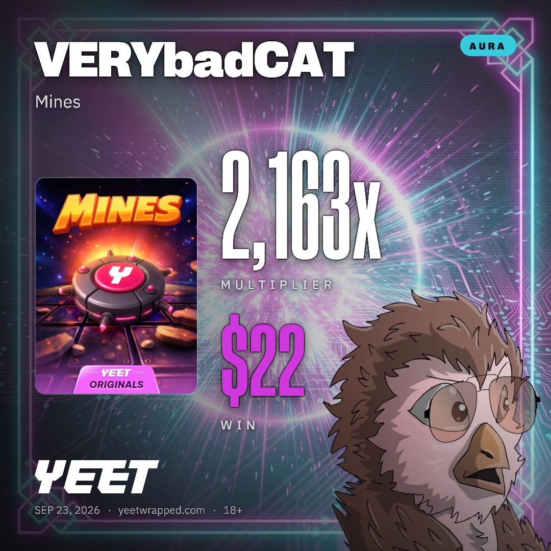 VERYbadCAT hit 2,163x on Mines