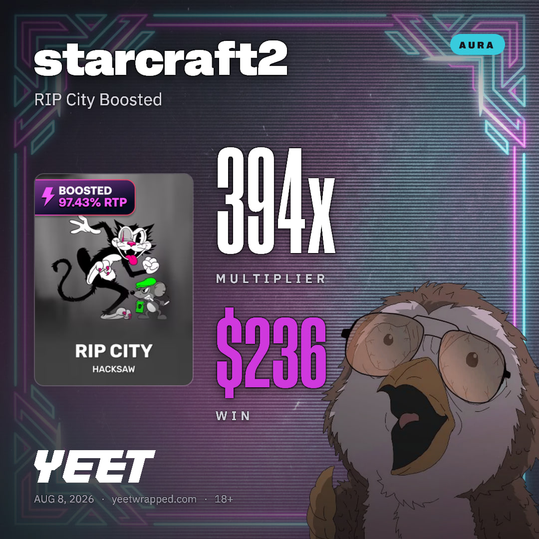 starcraft2 hit 394.1x on RIP City Boosted