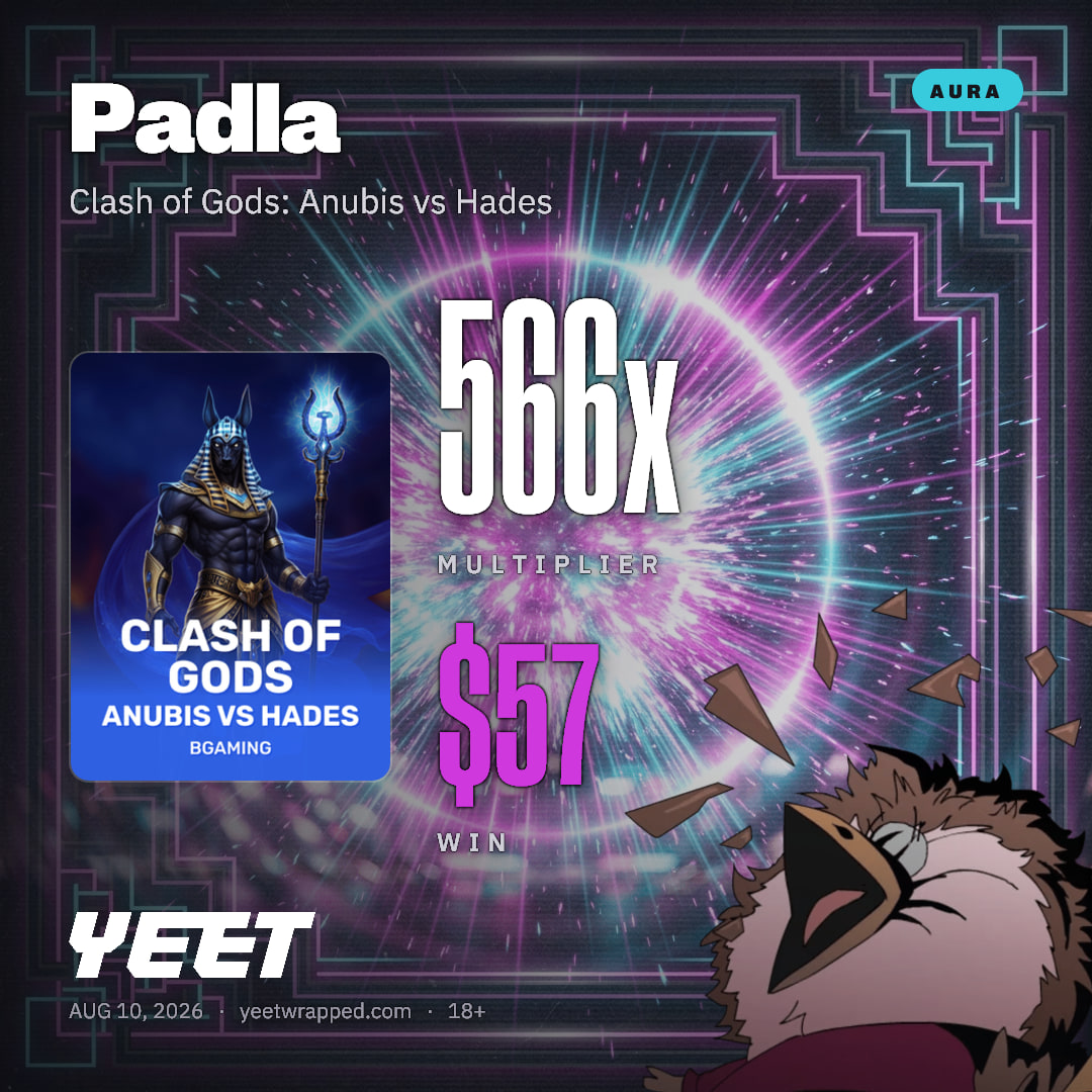 Padla hit 565.5x on Clash of Gods: Anubis vs Hades